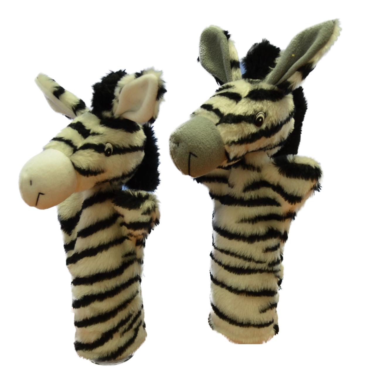 Zebra pár kézbáb csomag (2 darab)
